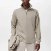 Technisches Sweatshirt mit Reißverschluss und regulärer Passform Technisches Sweatshirt mit Reißverschluss und regulärer Passform