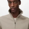 Technisches Sweatshirt mit Reißverschluss und regulärer Passform Technisches Sweatshirt mit Reißverschluss und regulärer Passform