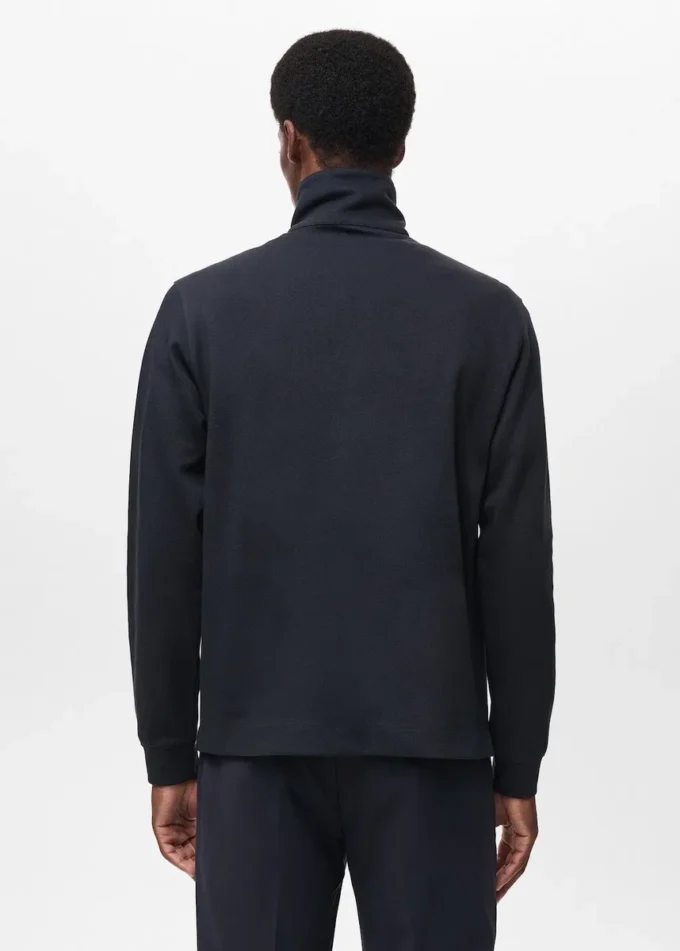 Technisches Sweatshirt mit Reißverschluss und regulärer Passform