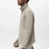 Technisches Sweatshirt mit Reißverschluss und regulärer Passform Technisches Sweatshirt mit Reißverschluss und regulärer Passform