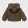 Teddybär-Mantel mit Kapuze und Ohren Teddybär-Mantel mit Kapuze und Ohren