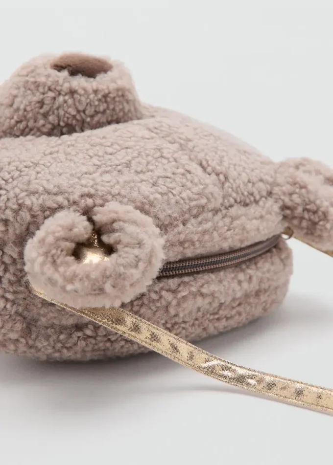 Teddybär-Tasche in Lammfelloptik Teddybär-Tasche in Lammfelloptik