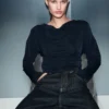 Top mit drapiertem Ausschnitt Top mit drapiertem Ausschnitt