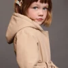 Trenchcoat mit Fellfutter