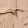 Trenchcoat mit Fellfutter