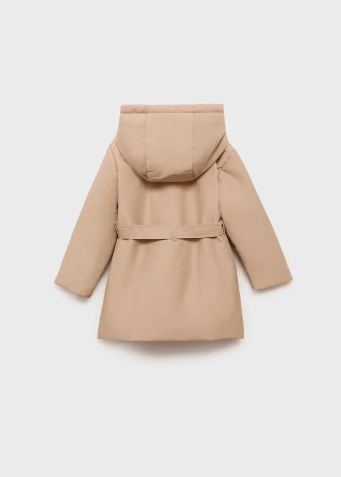 Trenchcoat mit Fellfutter