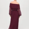Trägerloses Kleid mit Rüschen