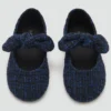 Tweed-Ballerinas mit Schleife Tweed-Ballerinas mit Schleife