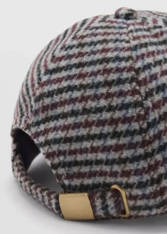 Tweed-Kappe mit Buchstabe