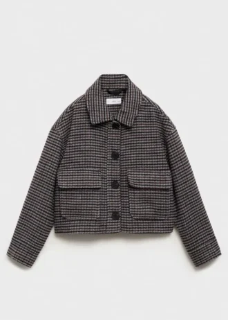 Tweed-Wollmantel