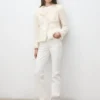 Tweedjacke mit ausgefransten Enden Tweedjacke mit ausgefransten Enden