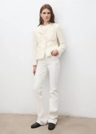 Tweedjacke mit ausgefransten Enden