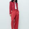 Tweedjacke mit ausgefransten Enden Tweedjacke mit ausgefransten Enden