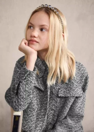 Tweedjacke mit Lurex-Details