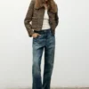 Tweedjacke mit Pelzkragen Tweedjacke mit Pelzkragen