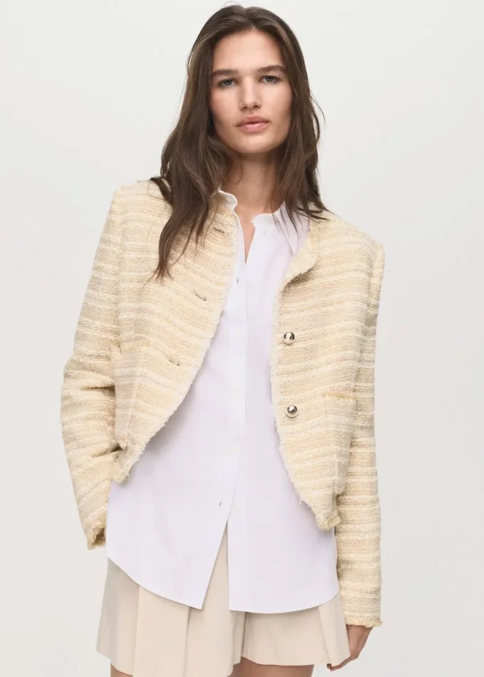 Tweedjacke mit Schmuckknöpfen Tweedjacke mit Schmuckknöpfen