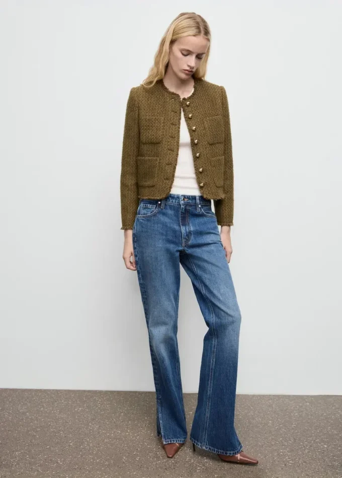 Tweedjacke mit Schmuckknöpfen Tweedjacke mit Schmuckknöpfen