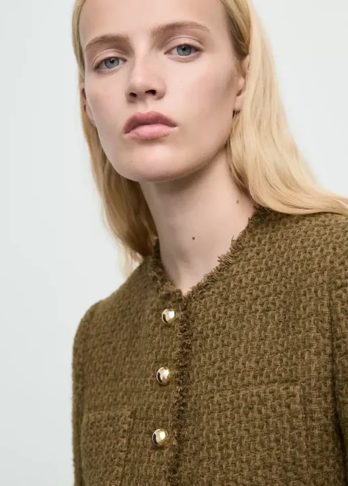 Tweedjacke mit Schmuckknöpfen Tweedjacke mit Schmuckknöpfen