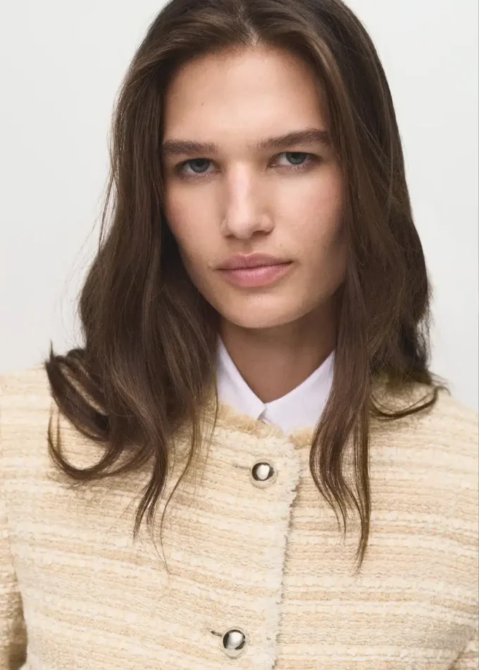 Tweedjacke mit Schmuckknöpfen Tweedjacke mit Schmuckknöpfen