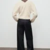 V-Ausschnitt-Strickjacke mit Schleifen