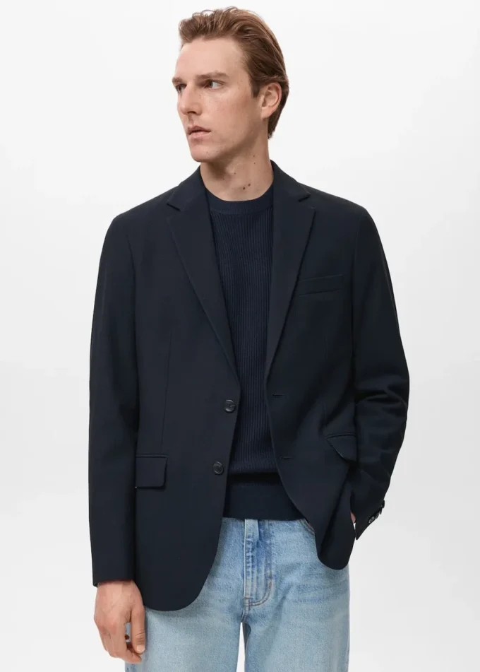 Verner Slim-Fit-Blazer aus Baumwolle Verner Slim-Fit-Blazer aus Baumwolle