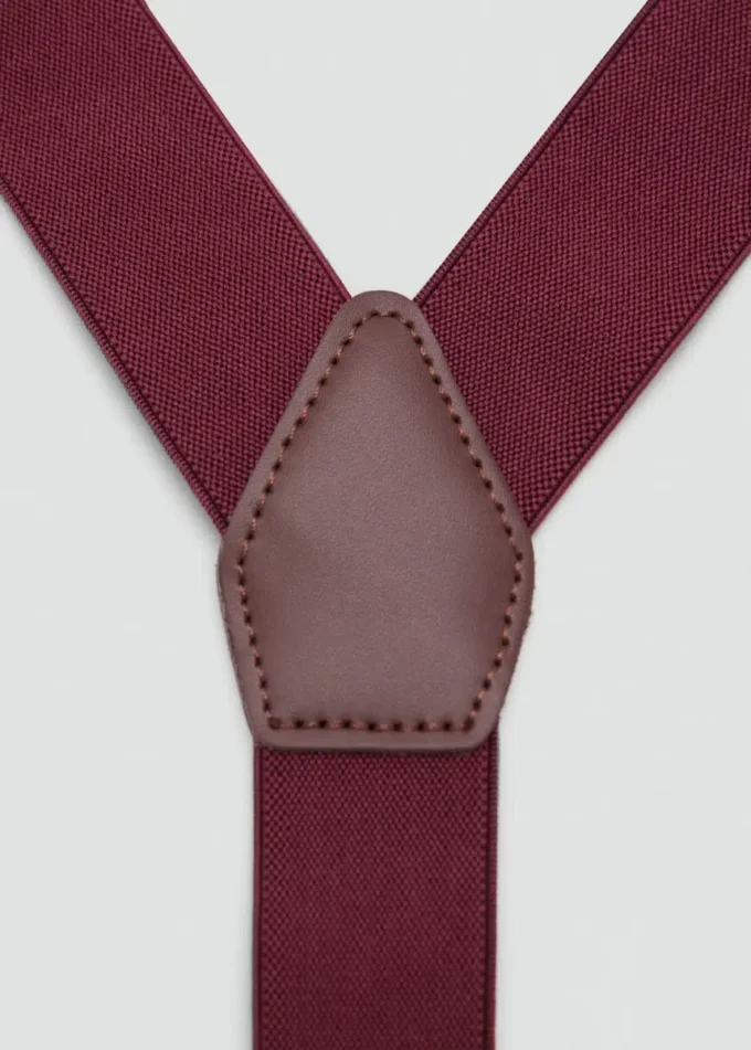 Verstellbare elastische Träger mit Lederdetails