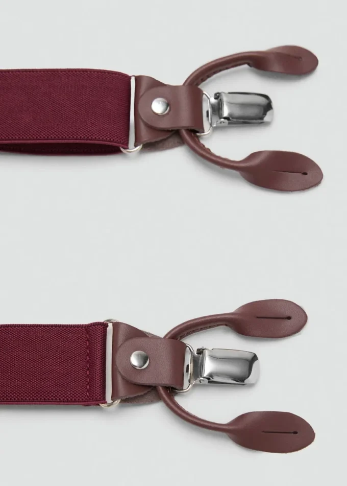 Verstellbare elastische Träger mit Lederdetails