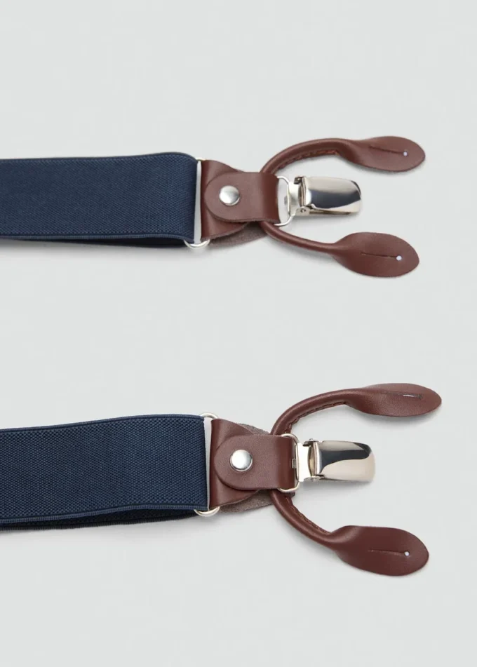 Verstellbare elastische Träger mit Lederdetails
