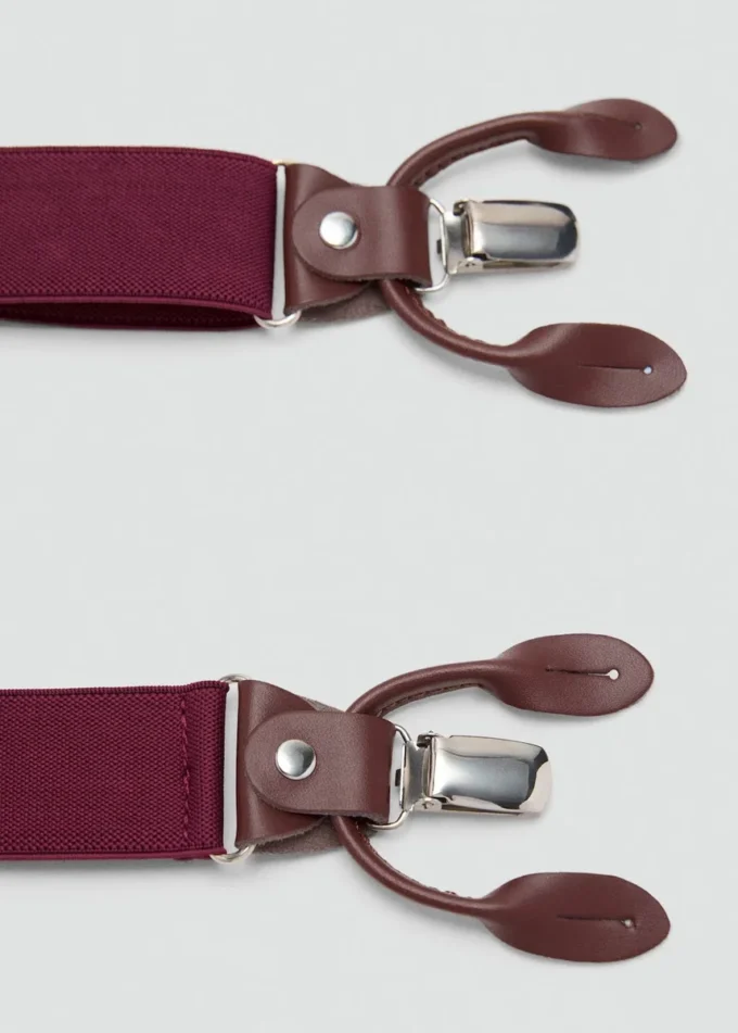 Verstellbare elastische Träger mit Lederdetails