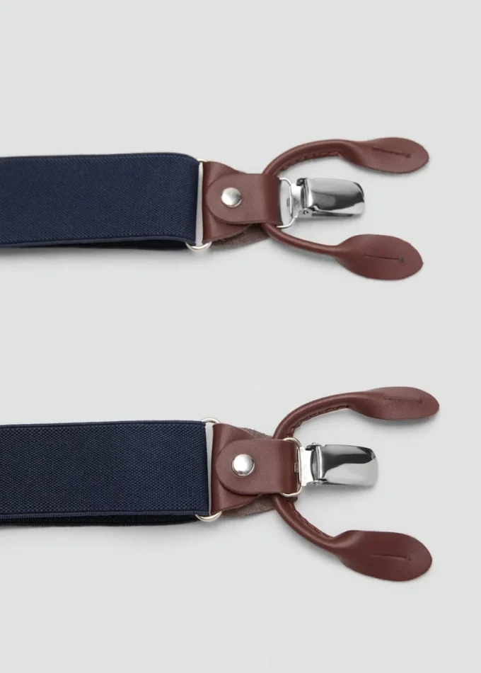 Verstellbare elastische Träger mit Lederdetails