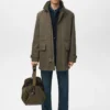 Wasserabweisende Baumwoll-Barnjacke mit Taschen Wasserabweisende Baumwoll-Barnjacke mit Taschen