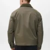Wasserabweisende Jacke mit Cordkragen Wasserabweisende Jacke mit Cordkragen