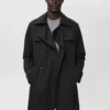 Wasserabweisender Trenchcoat mit Gürtel