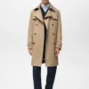 Wasserabweisender Trenchcoat mit Gürtel