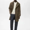 Wasserabweisender Trenchcoat mit Gürtel Wasserabweisender Trenchcoat mit Gürtel