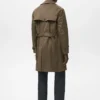 Wasserabweisender Trenchcoat mit Gürtel Wasserabweisender Trenchcoat mit Gürtel