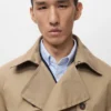 Wasserabweisender Trenchcoat mit Gürtel