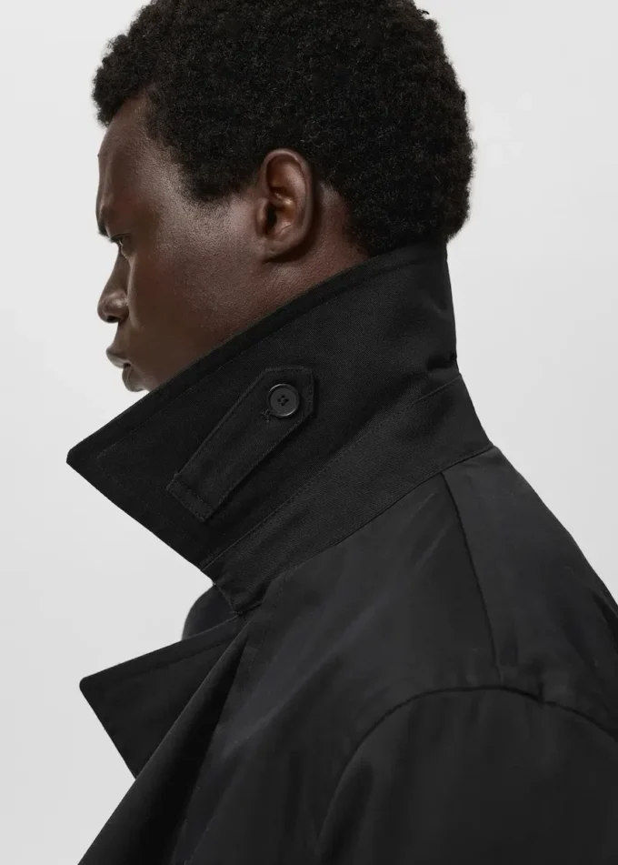 Wasserabweisender Trenchcoat mit Gürtel