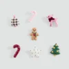 Weihnachts-Ansteckpin-Set