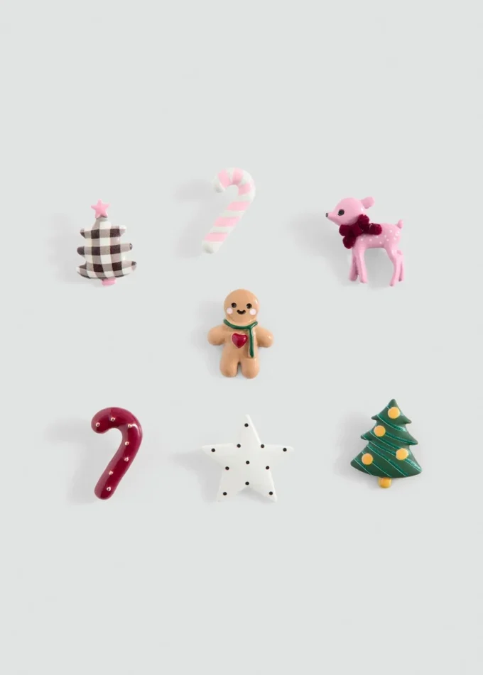 Weihnachts-Ansteckpin-Set