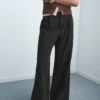 Weite Jeans mit Falten