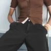 Weite Jeans mit Falten
