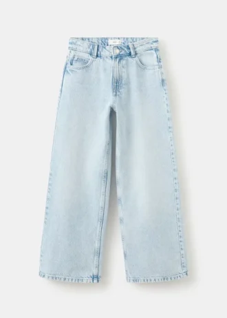 Weite Jeans mit herzförmigen Taschen