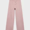 Weite Jeans mit leicht ausgefranstem Saum Weite Jeans mit leicht ausgefranstem Saum