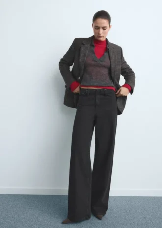 Weite Jeans mit mittlerer Leibhöhe