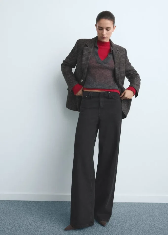 Weite Jeans mit mittlerer Leibhöhe Weite Jeans mit mittlerer Leibhöhe