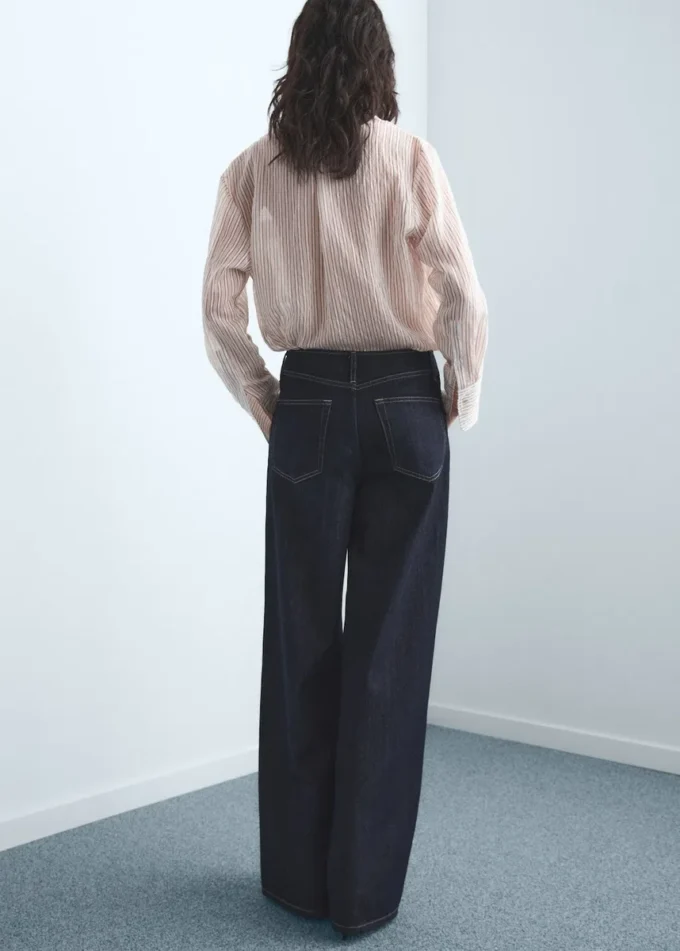 Weite Jeans mit mittlerer Leibhöhe