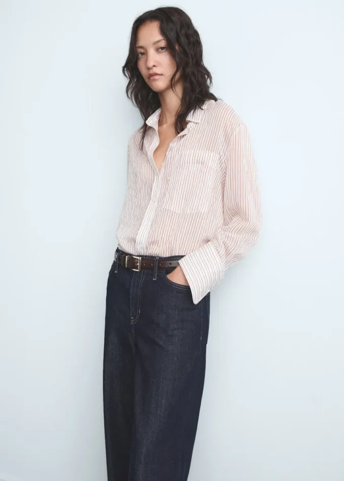 Weite Jeans mit mittlerer Leibhöhe