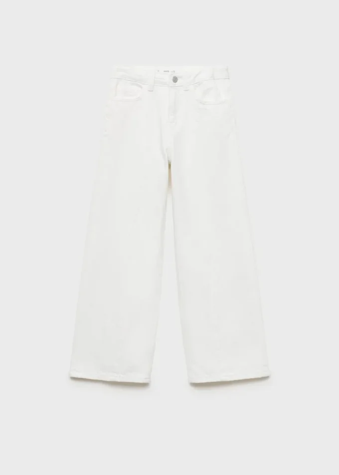 Weite Jeans mit Nahtdetails Weite Jeans mit Nahtdetails