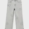 Weite Jeans mit Sternen Weite Jeans mit Sternen